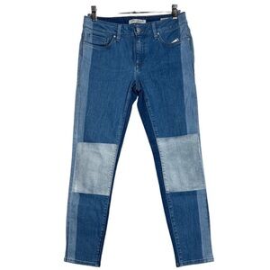 MAVI ADRIANA ANKLE Mid Rise Super Skinny Jeans WOMEN 28 Patchwork Colorblock